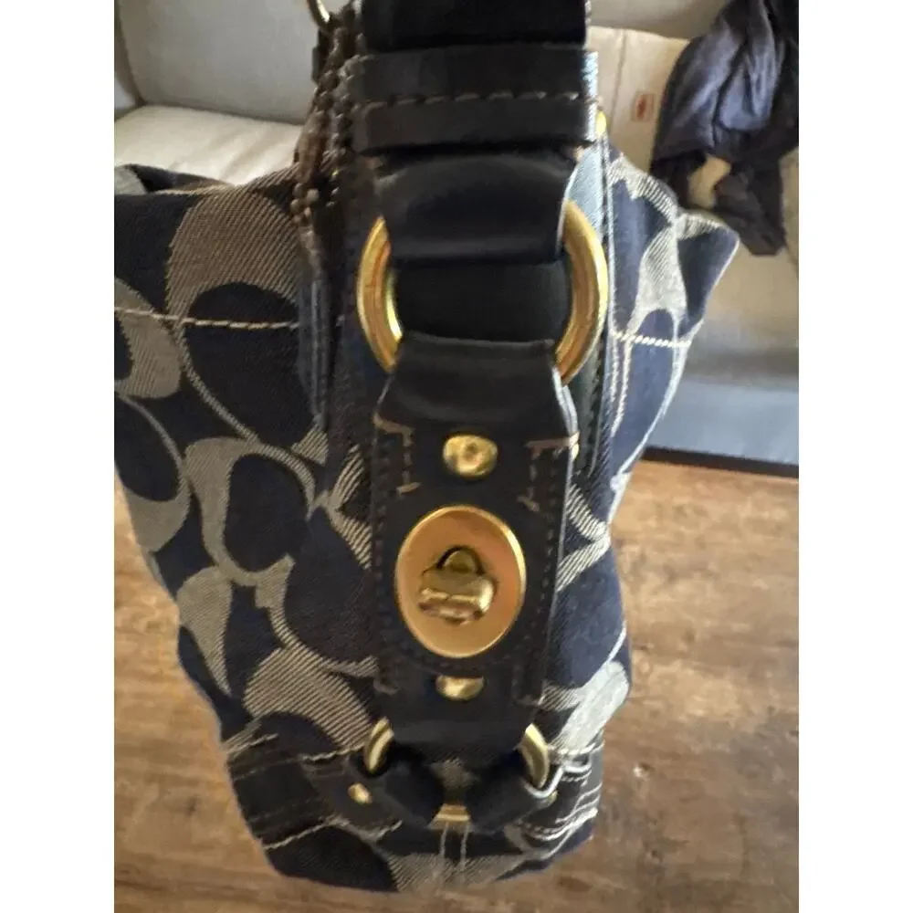 Coach denim monogrammed